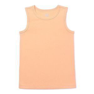 Wonder Nation Boys Kid Tough Solid Crew Neck Tank Top Size XXL/2XG (18) Orange